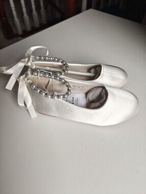 FELIX & FLORA Kids Wedding Shoes Formal Shoes Satin And Pearl